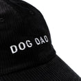 Charger l'image dans la visionneuse de la galerie, Casquette DOG DAD - Velours côtelé noir