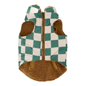 Doudoune réversible Carreaux