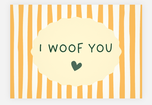 Carte postale "I woof you"