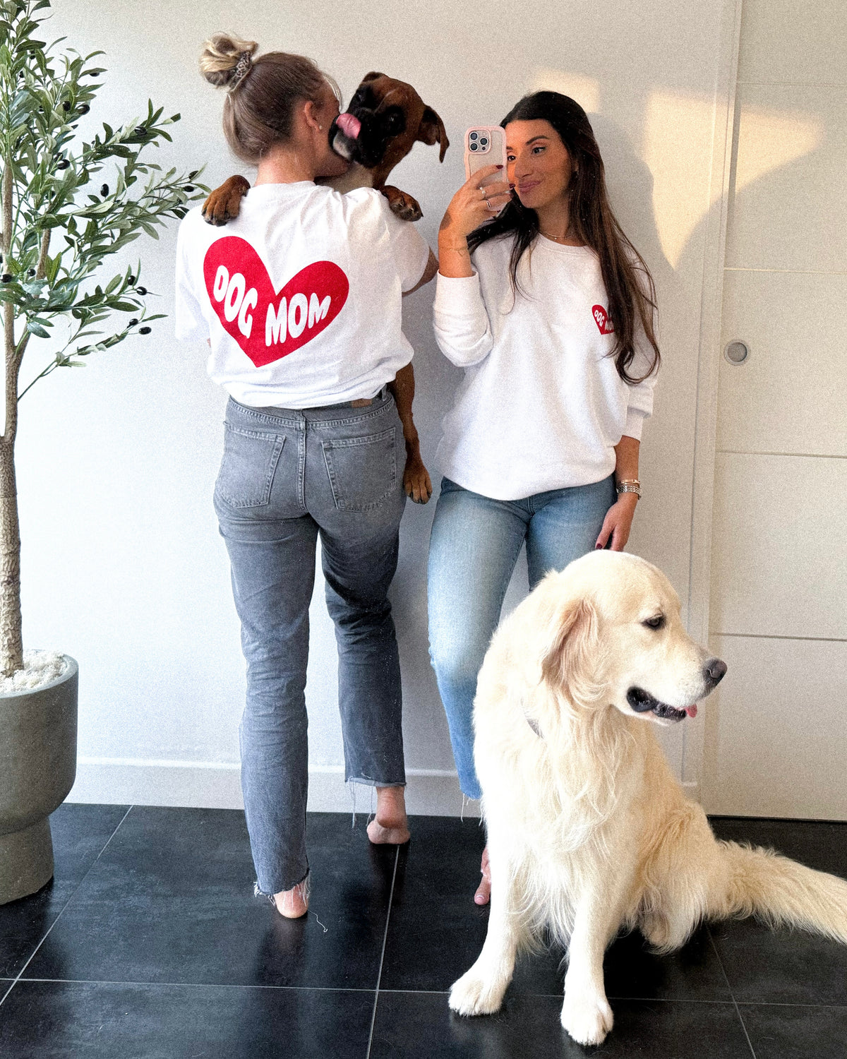 Sweat-shirt Dog mom