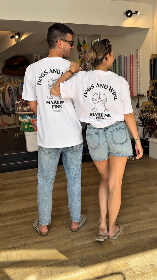 T-shirt Dogs and Wine