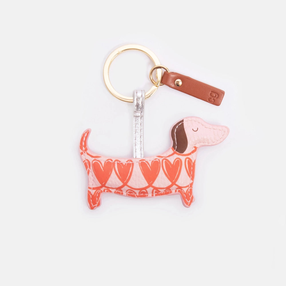 Dachshund Heart Keyring