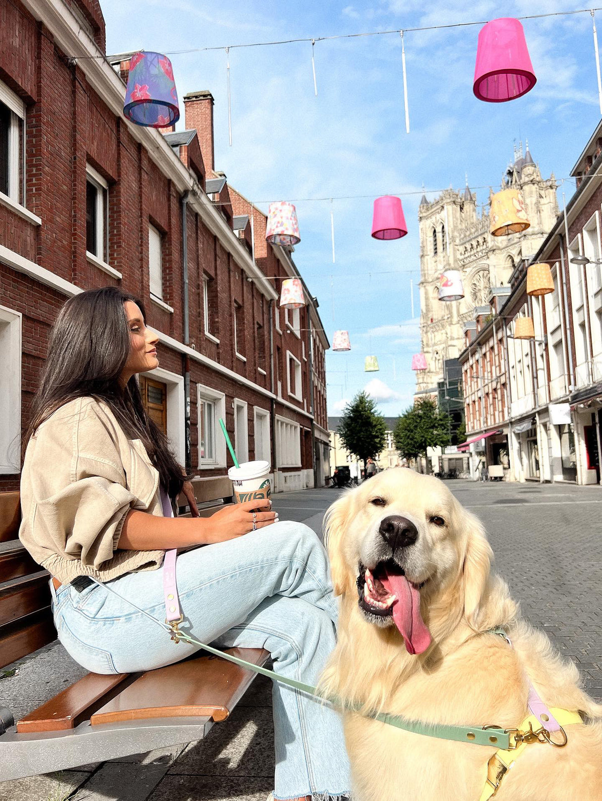 Rio&Co x Pompon&Pets Rainbow Leash