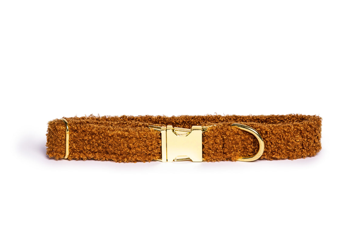 Collier Teddy Camel - tissu douceur