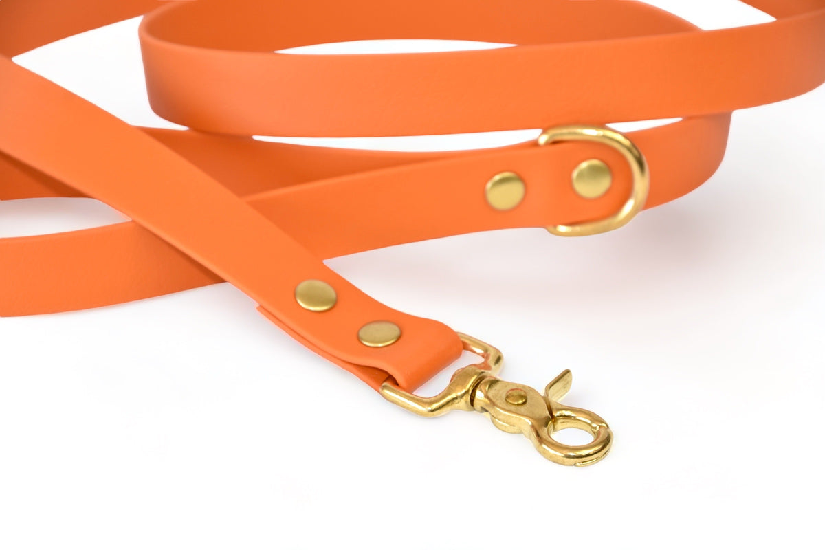 Orange Leash - Biothane