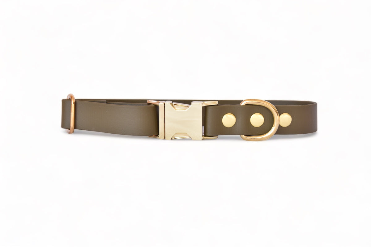 Olive Collar - Biothane
