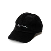 Casquette DOG MOM - Velours côtelé noir