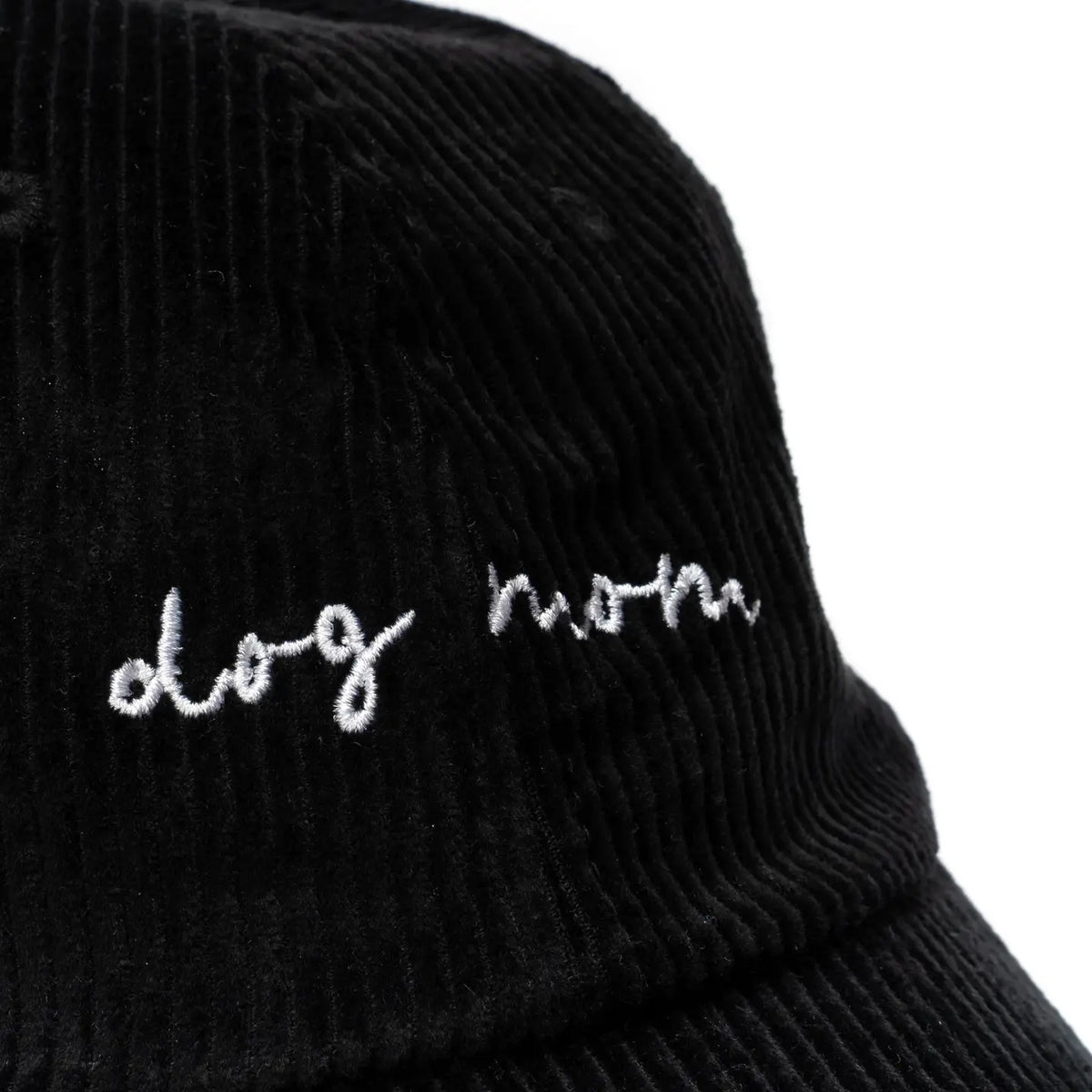 DOG MOM Cap - Black corduroy