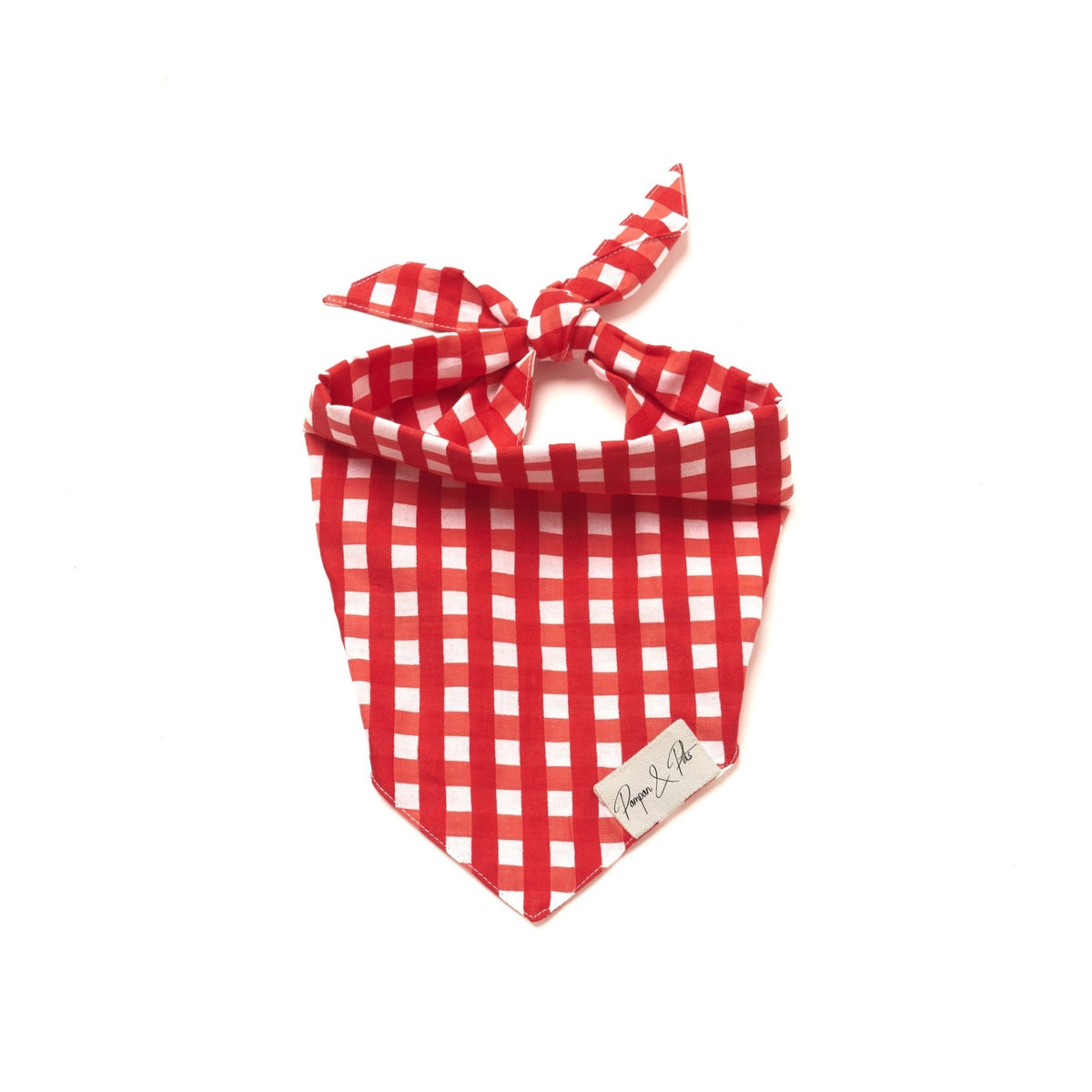 Bandana Vichy rouge