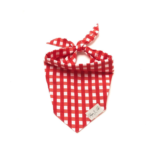 Bandana Vichy rouge