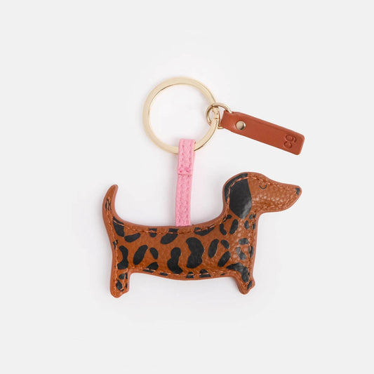 Leopard Dachshund Keyring
