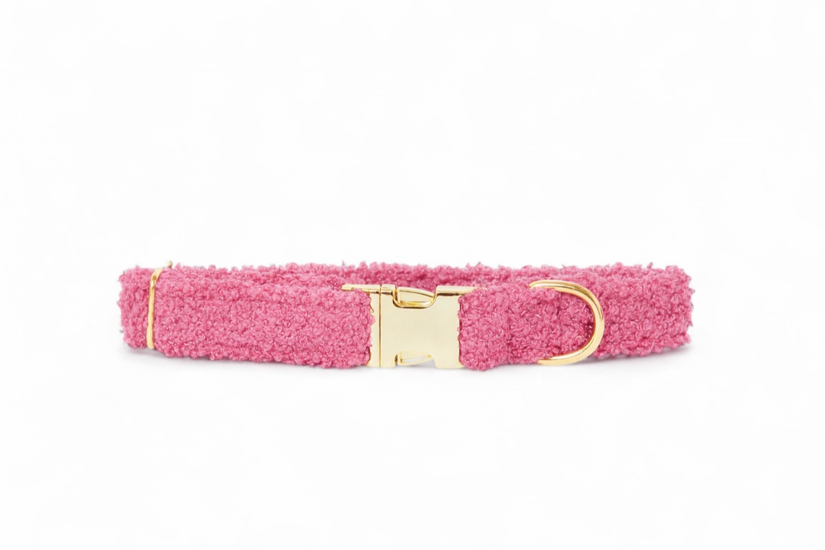 Collier Teddy Rose - tissu douceur