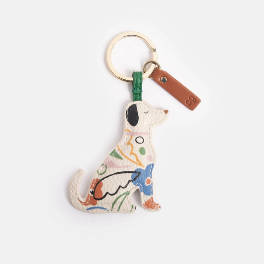 Abstract Dog Keyring