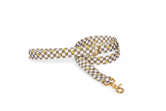 Smiley Leash - waterproof fabric