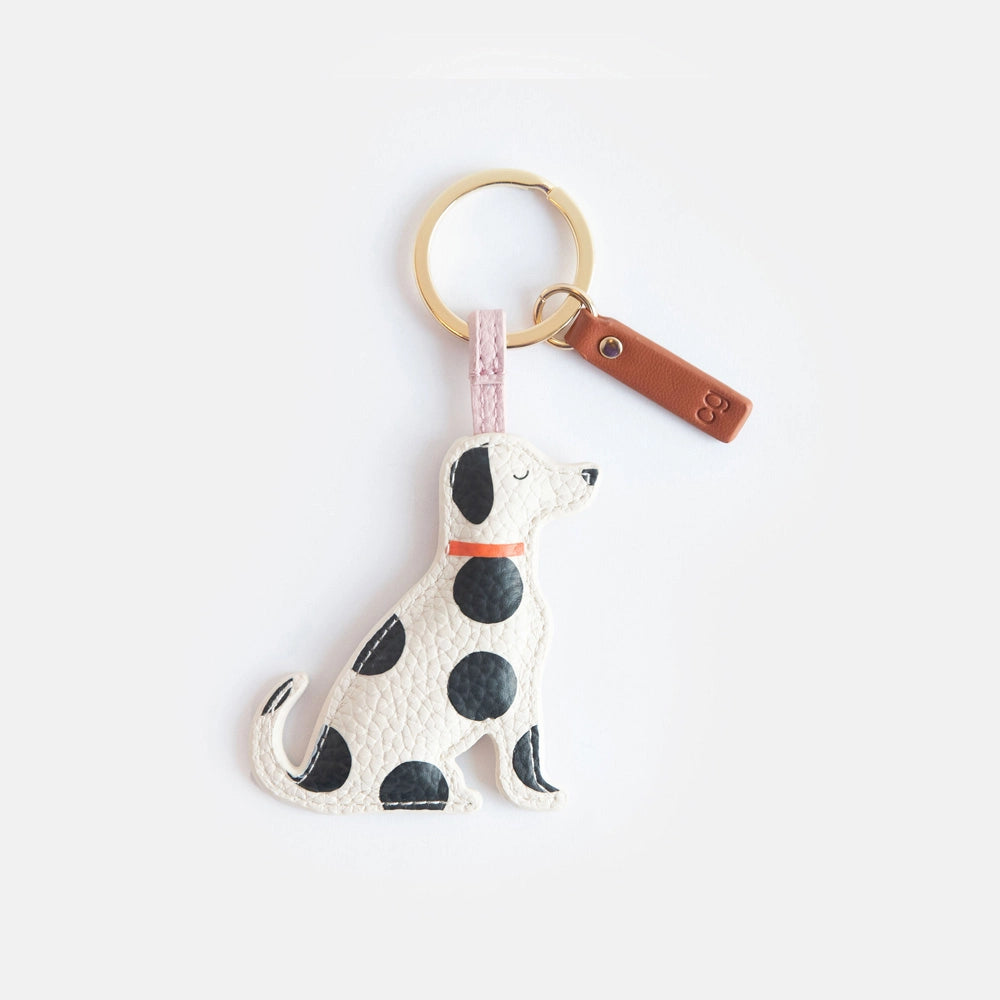Polka Dot Dog Keyring