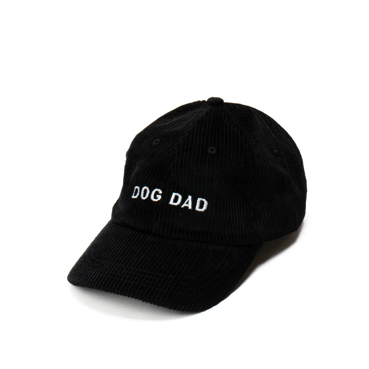 Casquette DOG DAD - Velours côtelé noir
