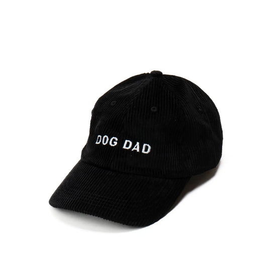 Casquette DOG DAD - Velours côtelé noir