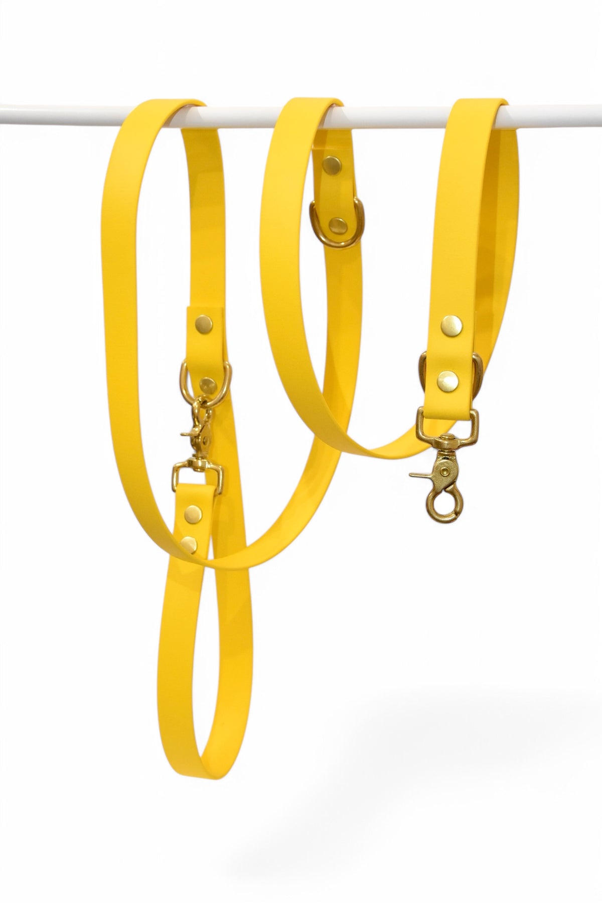 Yellow Multi-position Leash - Biothane