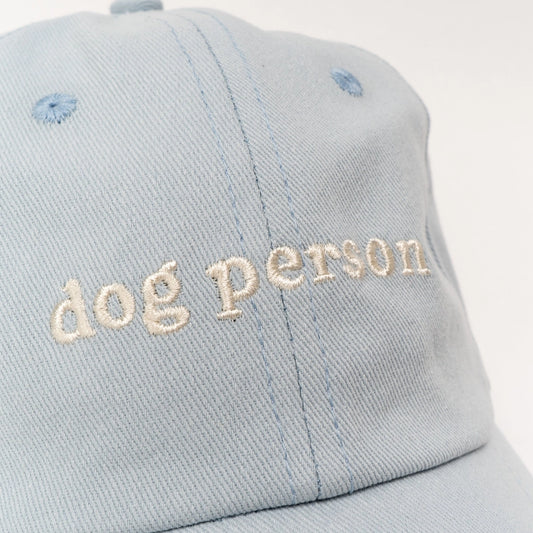 Casquette DOG PERSON - Bleu ciel