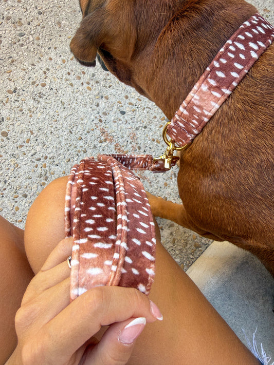 Laisse Biche - tissu douceur
