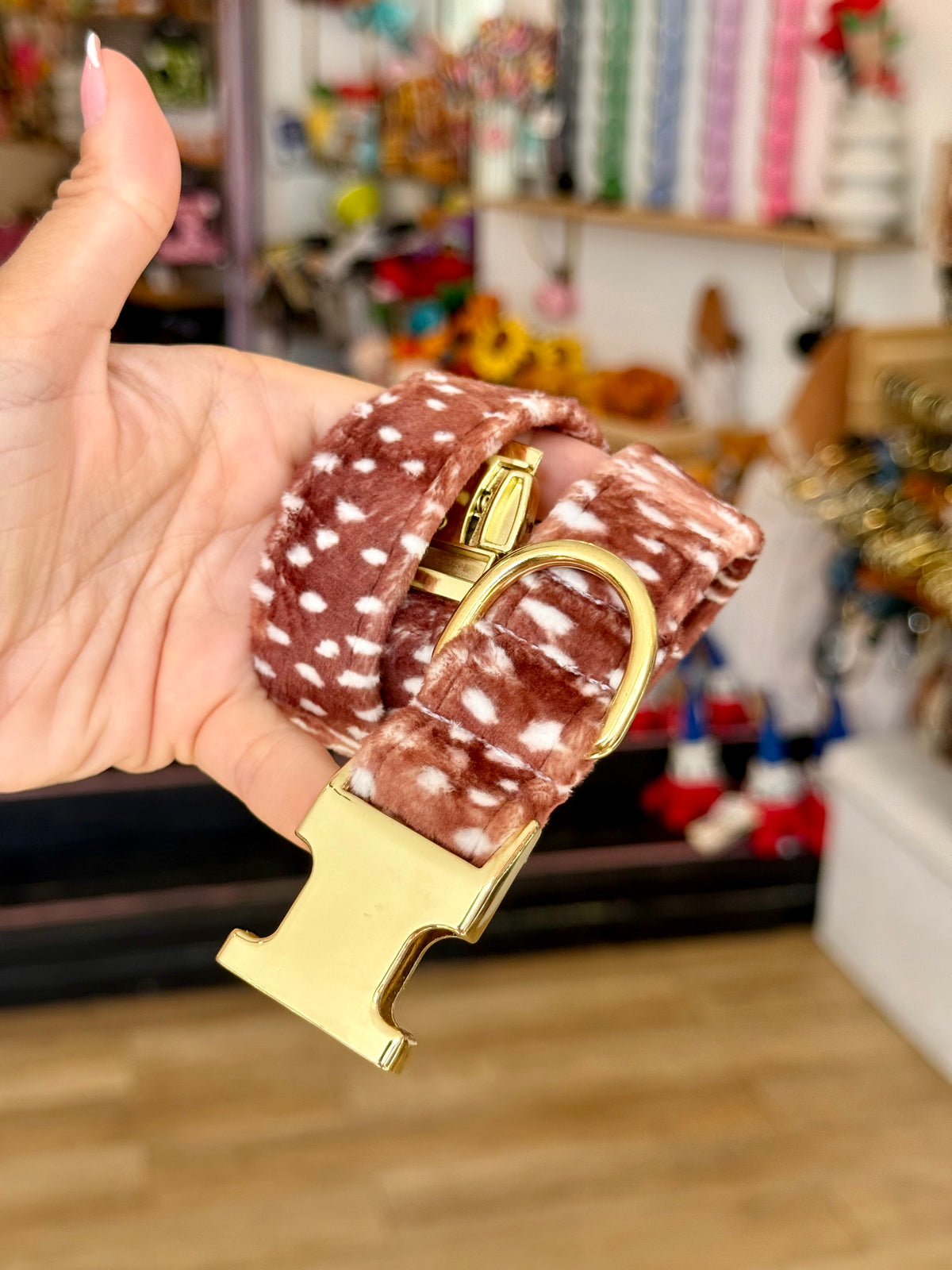 Collier Biche - tissu douceur