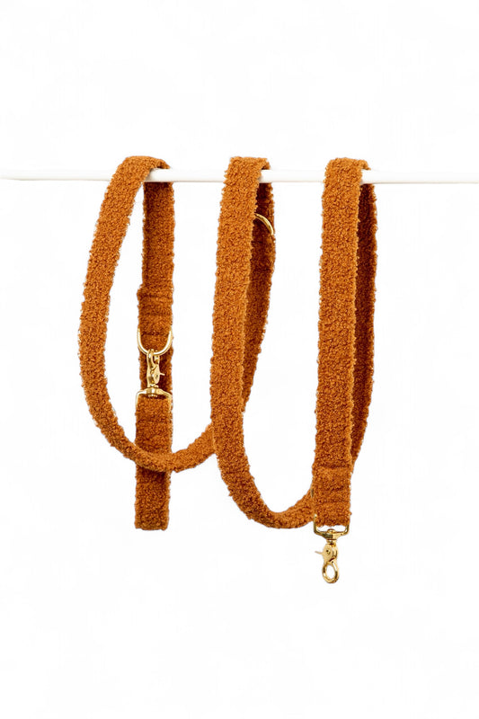 Laisse Multi-positions Teddy Camel - tissu douceur