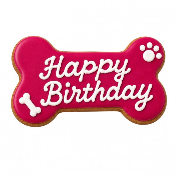 Biscuit Happy birthday - Rose