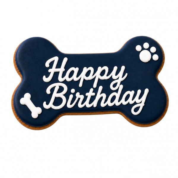 Biscuit Happy birthday - Bleu